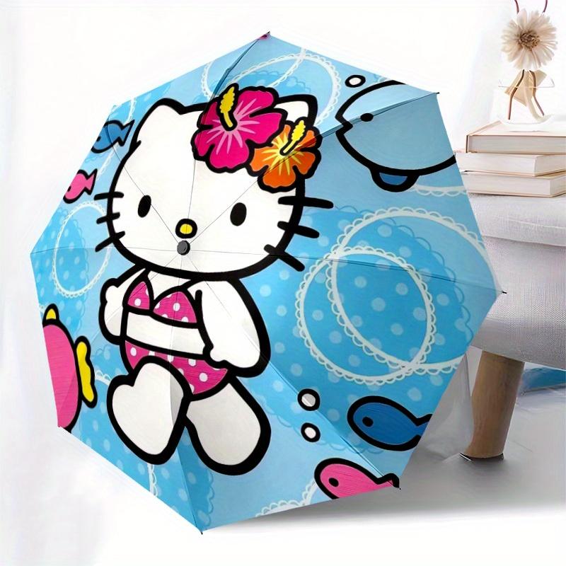 1pc Hello Kitty Underwater Adventure Umbrella with Plastic Handle,Suitable for All Seasons Home Travel Outdoor UmbrellaSanlio553