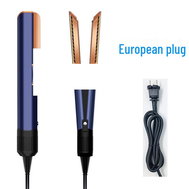 מייבש שיער ומחליק במהירות גבוהה HT01: כלי עיצוב ביתי 2 ב-1 עם בקרת טמפרטורה קבועה