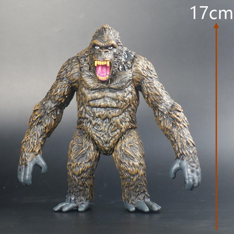 18CM Godzilla VS King Kong 3 Têtes Drago King Ghidorah Gorille Godzilla Colle Souple Figurine d'Action Jouet de Collection