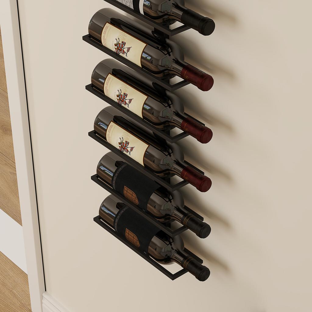 10-Bottle Wine Rack Made of Steel