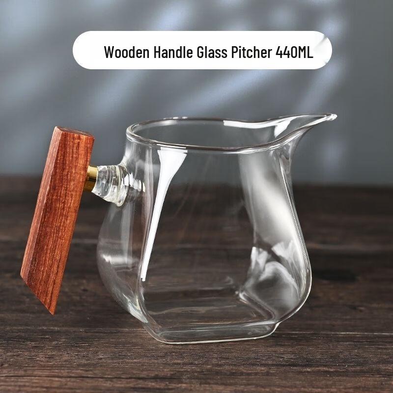 Anti-Scald High Borosilicate Glass Gongdaobei Tea Server - Square Design (Set of 2)