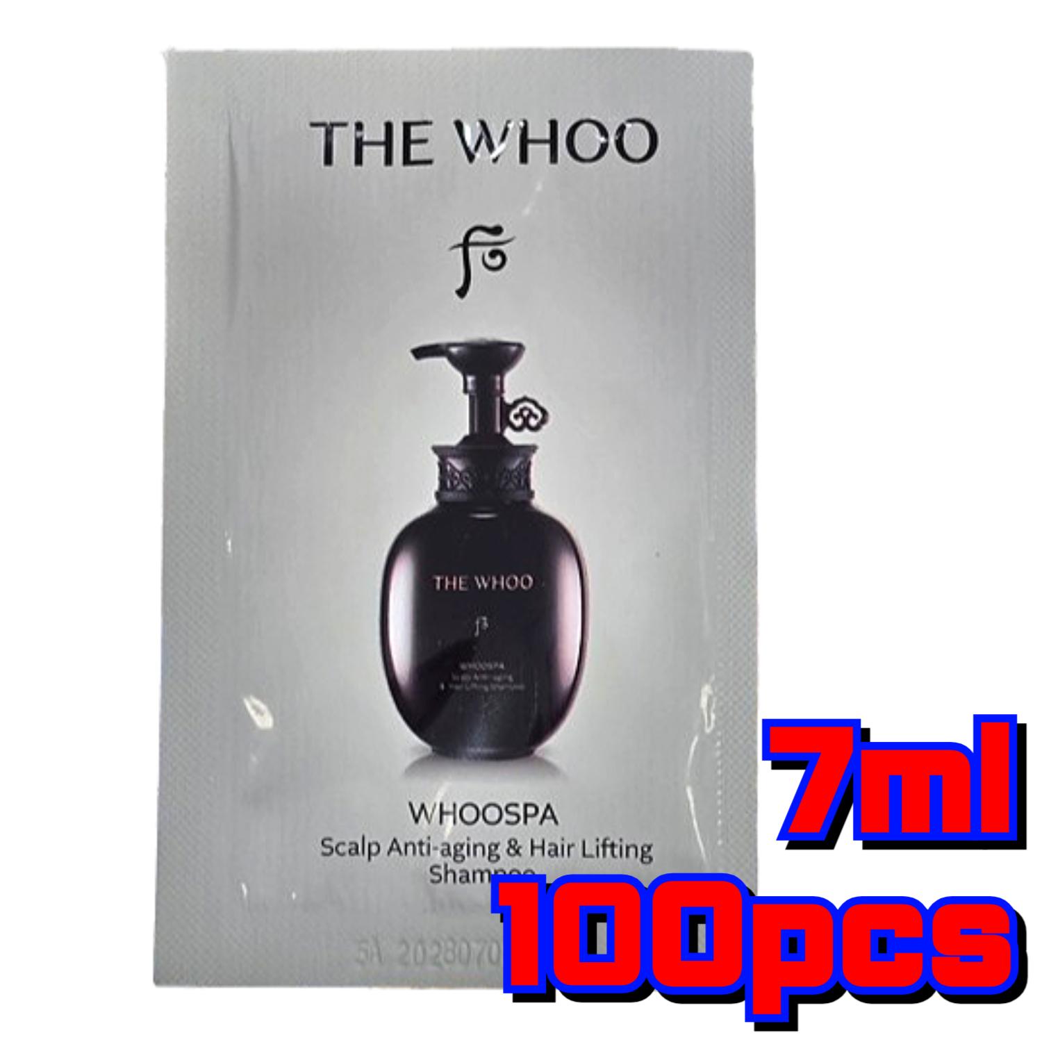 

The History of Whoo Spa Омолаживающий шампунь для лифтинга волос 7 мл × 50 шт. | Премиальные корейские травяные образцы для ухода за кожей головы и волосами 7ml × 100pcs