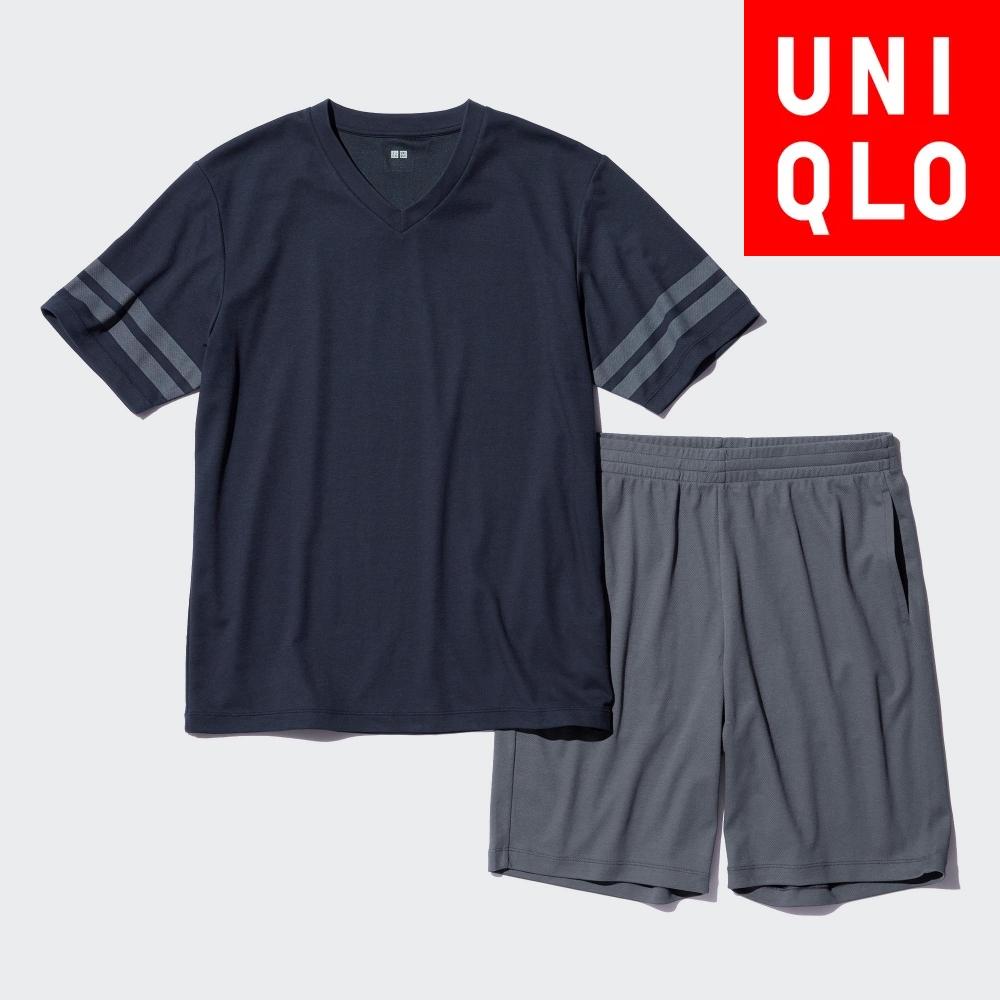 

Uniqlo Japan Air Rhythm Хлопковый сетчатый комплект с коротким рукавом