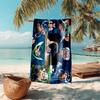 Japanese artist Koyoharu Gotouge's Demon Slayer beach towel, outdoor camping vacation swimming beach towel, outdoor absorbent bath towel blanket K18