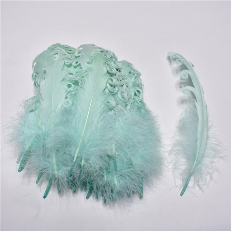 20/100pcs Colorful Curly Goose Feathers for Craftsdiy Jewelry Making Christmas Wedding Centerpiece Hat Plumas Decorativas13-18cm