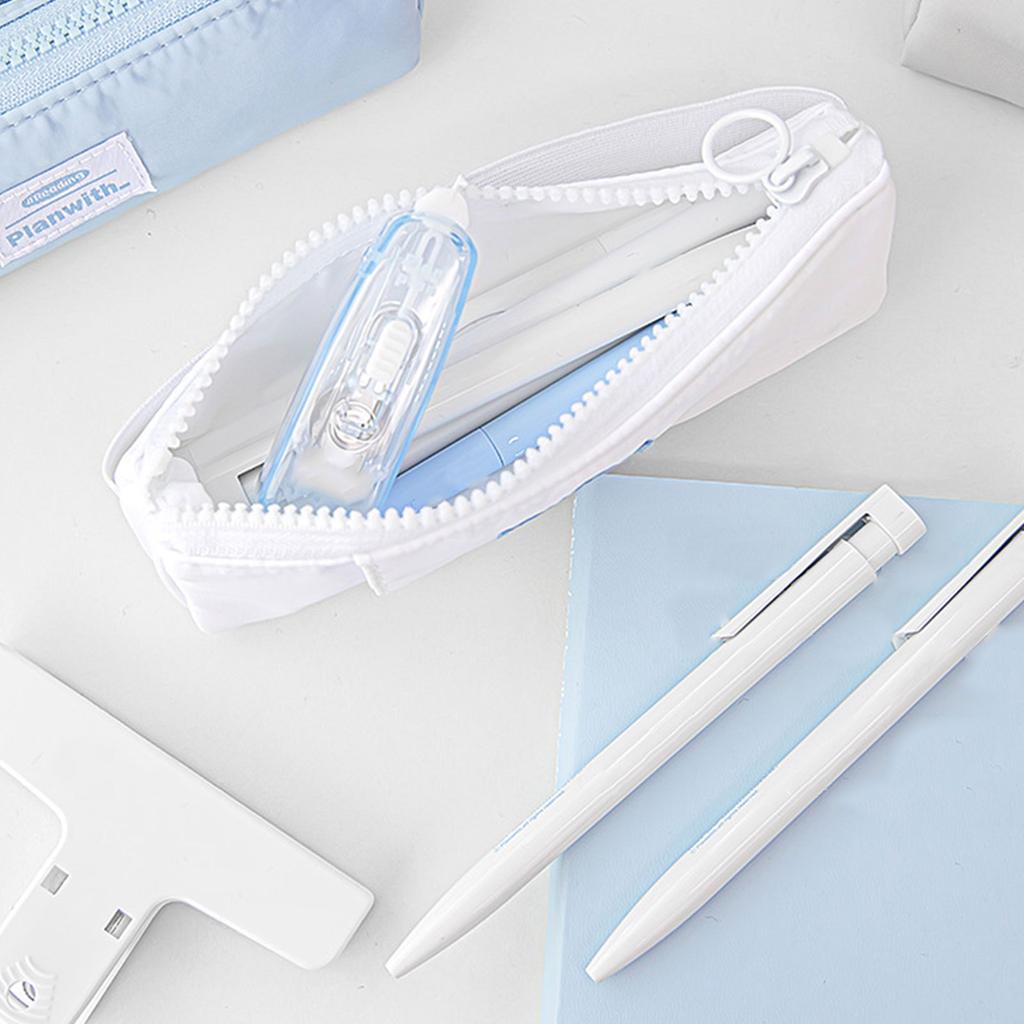 Pencil Bag with Adjustable Elastic Band Pencil Case Pen Holder Makeup Bag Journal Pen Bag School Office Supplies