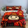 Cute Scarecrow with Warm Scarf Bedding Duvet Cover Set  (1*Duvet Cover 2*Pillowcases, without duvet insert)