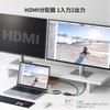 UGREEN HDMI Switcher HDMI Selector 2 Input 1 Output Bidirectional 4K 60Hz HDCP 2.2/HDMI 2.0 [Integrated HDMI Cable] Manual No Power Supply Required Co