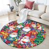 Christmas Theme Pattern Round rug,Carpet Rug for Living Room Bedroom Playroom ,Non-slip Floor Mat,Holiday Gifts and Birthday Gifts.