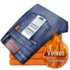 Men's Plus Velvet Thick Jeans - Loose Straight Fit, Autumn/Winter Business Casual Trousers