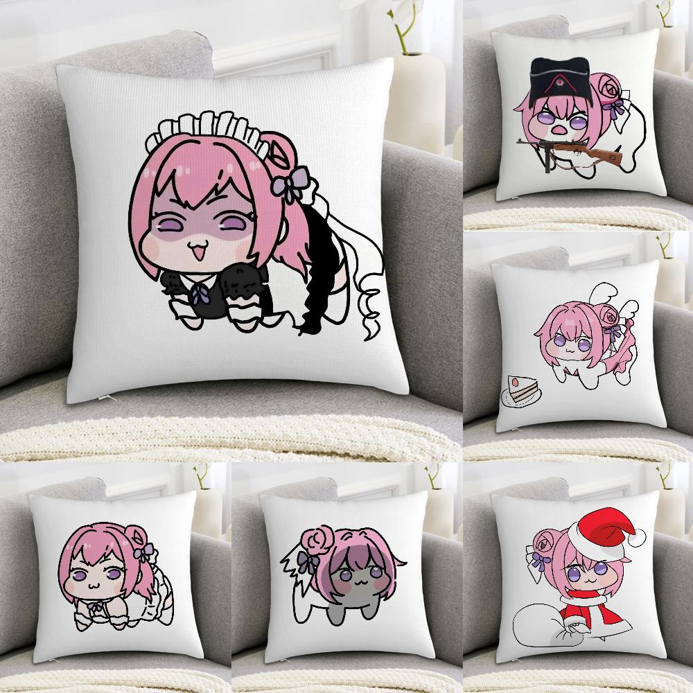 N-Nikke DORO Doll Anime Pillow Case Sofa Decorative Home Double-sided Print Plush Square Throw Pillow Covers Cushion Decor Cover