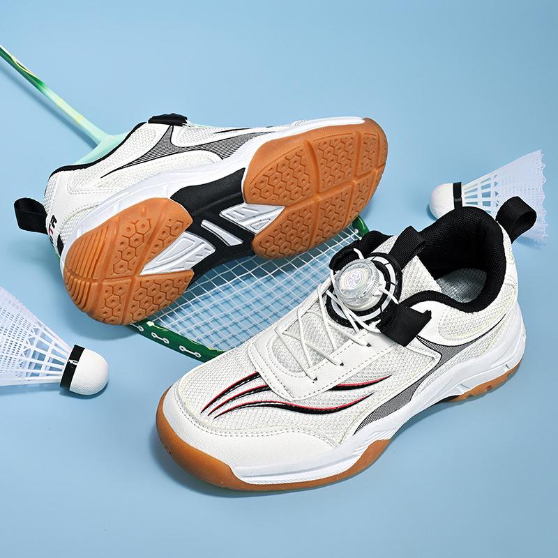 Autumn 2025 Kids' Sports Badminton Shoes with Rotating Buckle