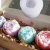 1 silikonová forma - 3D design pivoňkové růže, vhodná pro aromaterapeutické svíčky, difuzérové kameny a výrobu ručně vyráběného mýdla
