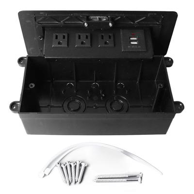 Desktop-Pop-Up-Steckdose, versteckte Pop-Up-Tischsteckdose, Anschlussbox, Desktop-Pop-Up-Steckdose mit 3