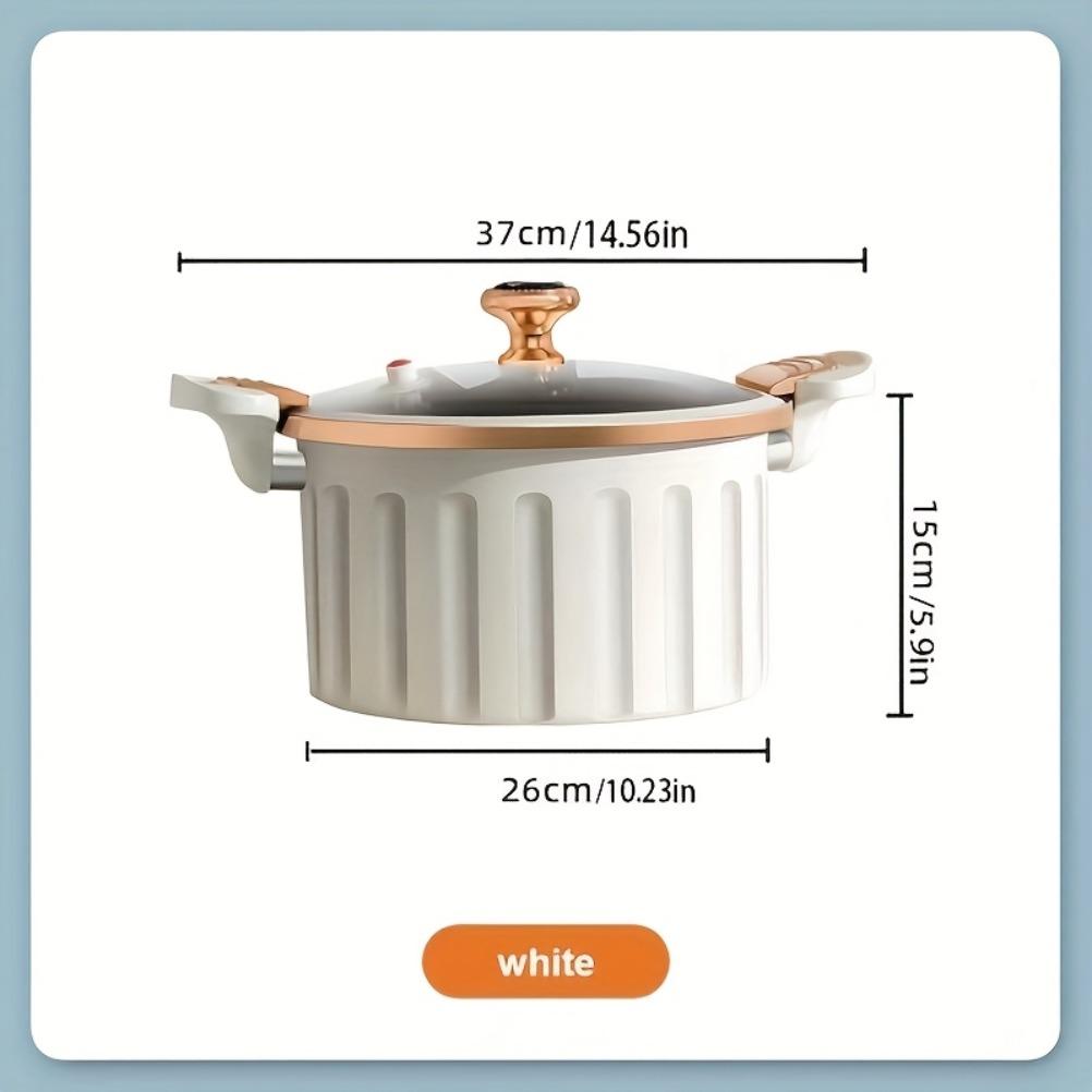 Casseroles de Cuisine en Émail Grande Capacité Double Poignée Cocotte Antiadhésive Multifonctionnelle Pot Domestique Pots Adaptés Pour La Cuisine
