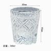 High-End Luxury Crystal Whisky Glass Hand Engraved Lucky Star Pattern Bourbon Vodka Drinking Glassware 240Ml Handmade Artwork