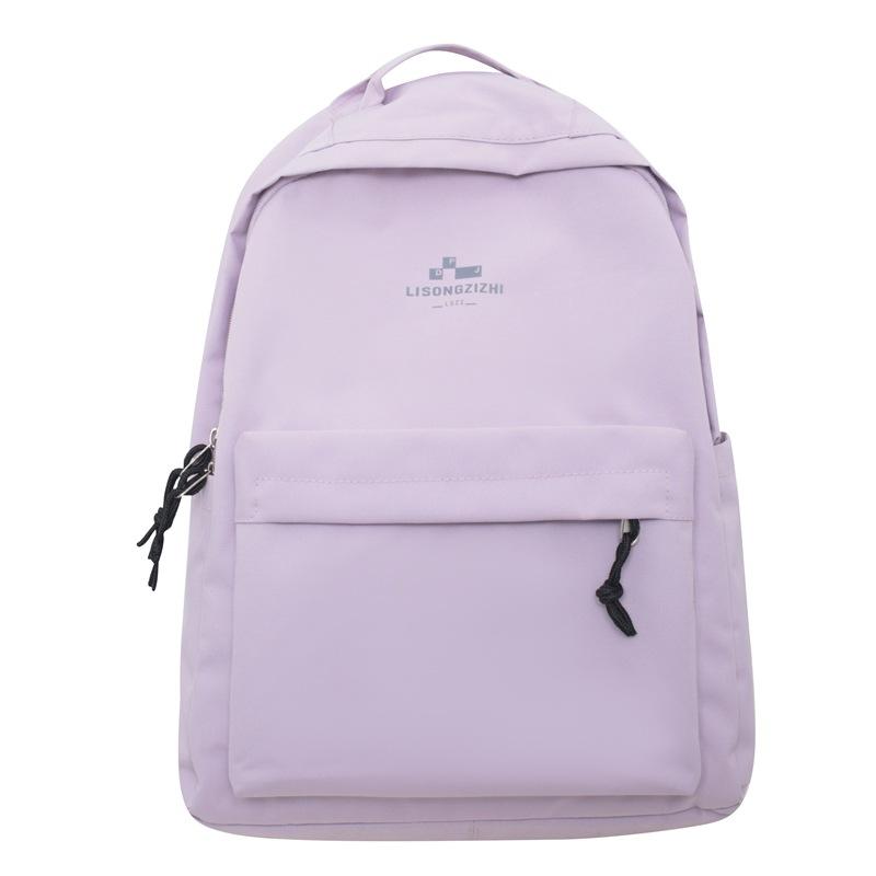 Schoolbag female new ins Japanese junior and high school students large-capacity backpack lightweight and simple college backpack