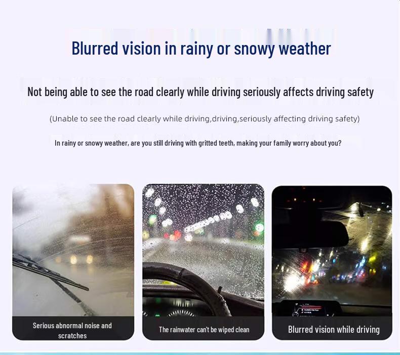 Eleventh Layer Frameless Silent Car Wiper Blade - Universal Double Adhesive Strip