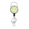 Flower Butterfly Chrysanthemum Doctor ID Badge Clip Lanyards Holder Porta Credencial  Reel Nurse Retractable Keychain Wholesale