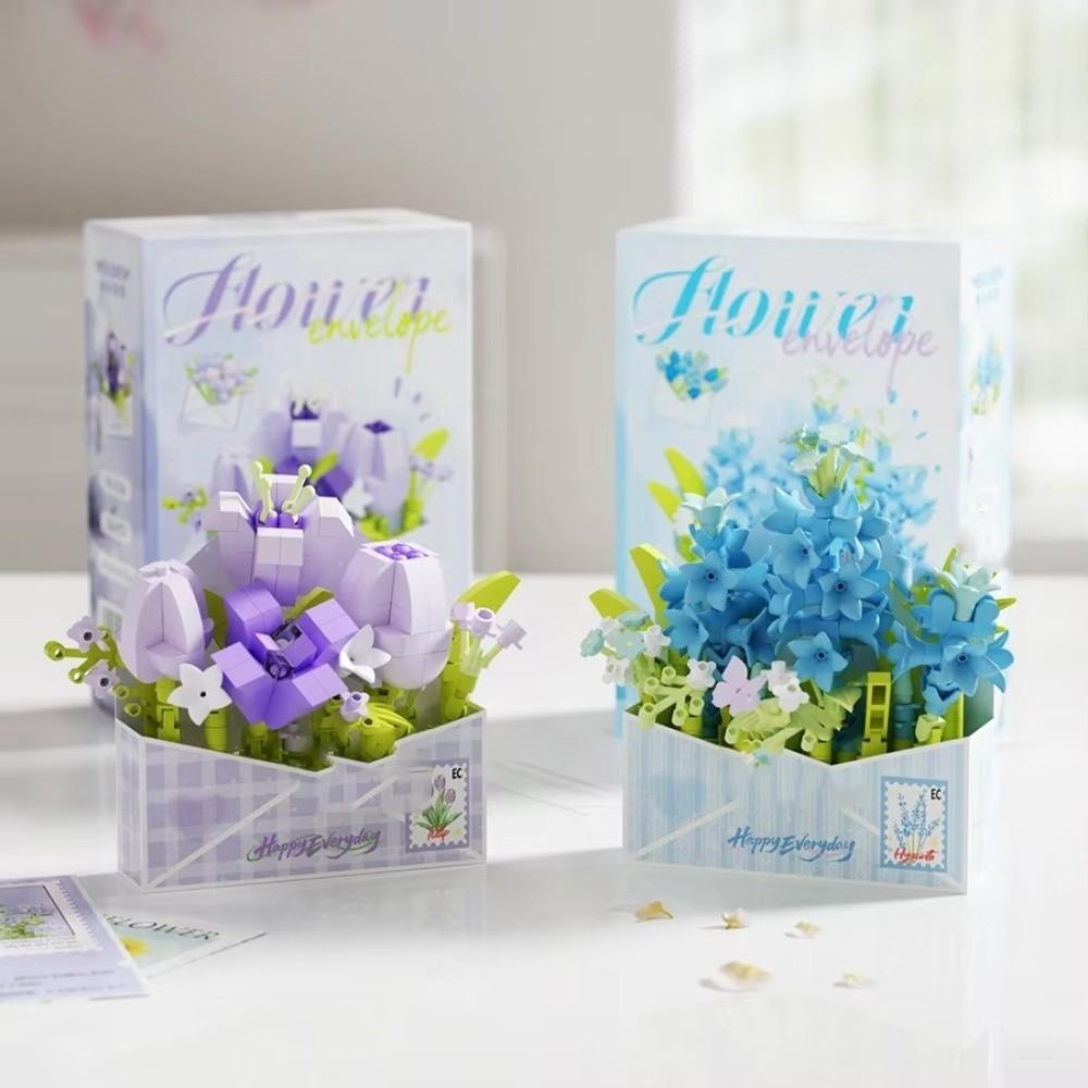 Tulip Rose Sunflower Flower Bouquet Building Blocks Mini Bricks Building Block Toy