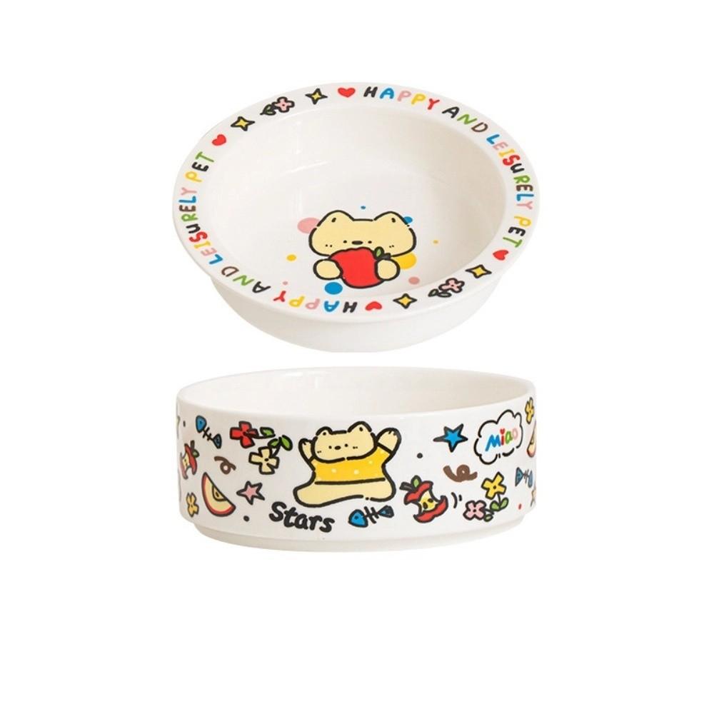 High Temperature Resistance Ceramic Cat Bowl Cartoon Pet Food Bowl Dog Bowl Cat Food Bowl  Pet Care