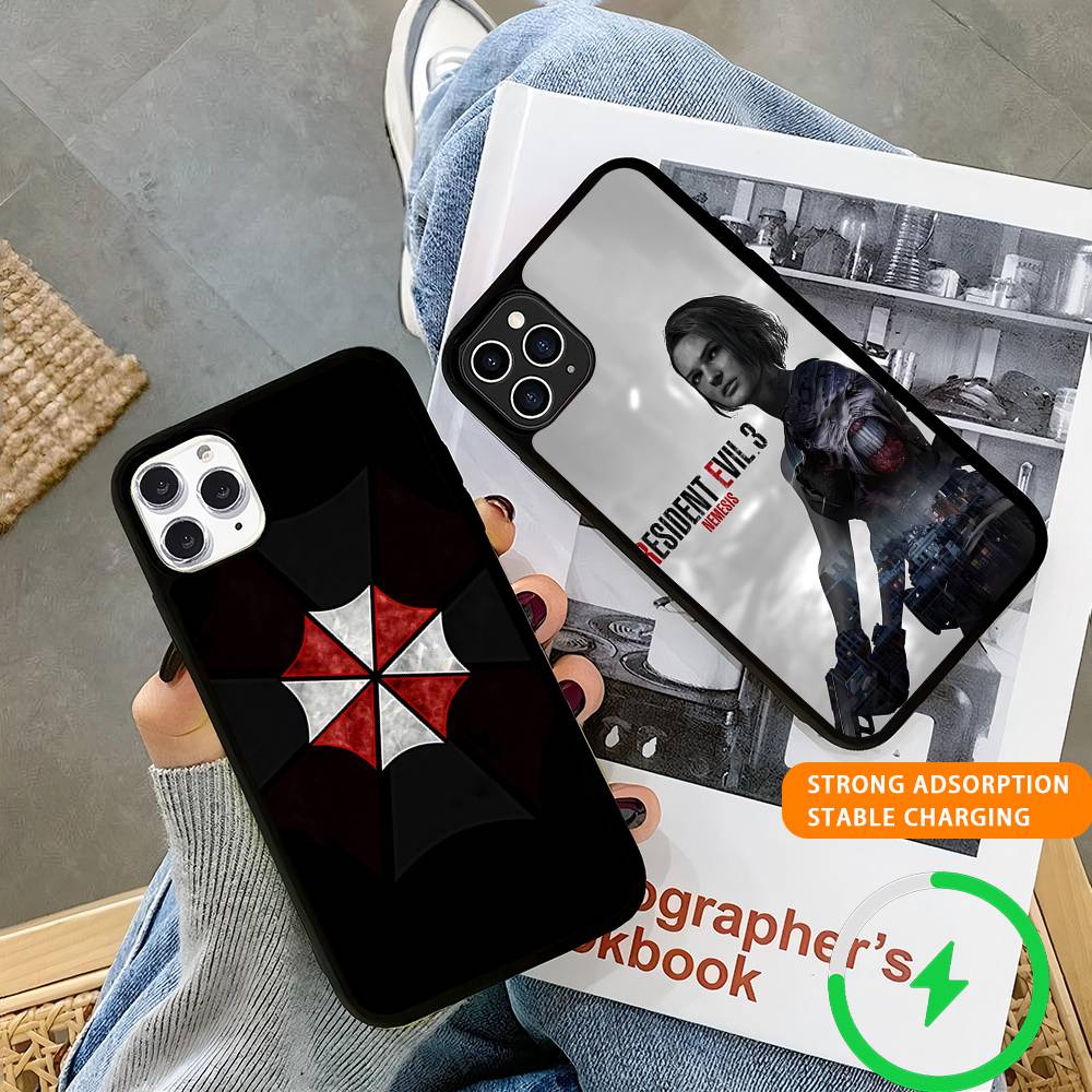 Game R-Resident-es Evil-es Magnetic Charging Cover Phone Case For IPhone 17 16 14 13 12 11 15 Pro Max For Magsafe Wireless