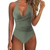New European and American Foreign Trade Tight One-piece Swimsuit Women's Backless Sexy Cross-color Swimsuit