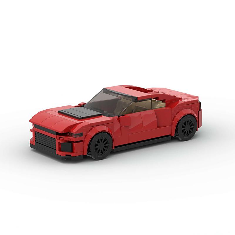 Moc Racing Car Off-Road Pickup Truck Car Diy Building Block Sports Car Assembly Model Children'S Puzzle Toys Festival Gift