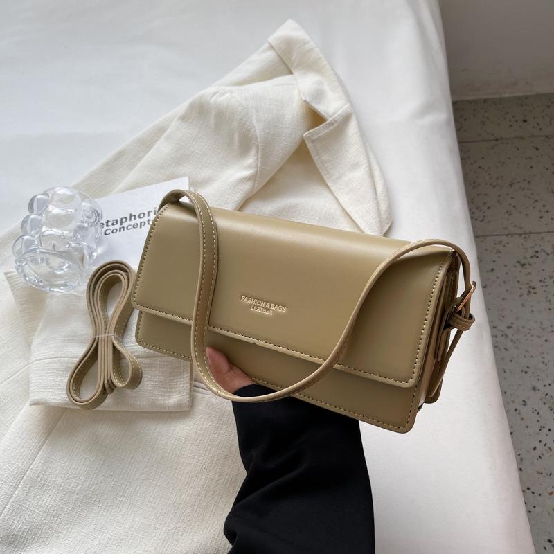 Bags Women'S Retro Fashion Small Square Bags Simple Shoulder Bags Foreign Style Messenger Bags