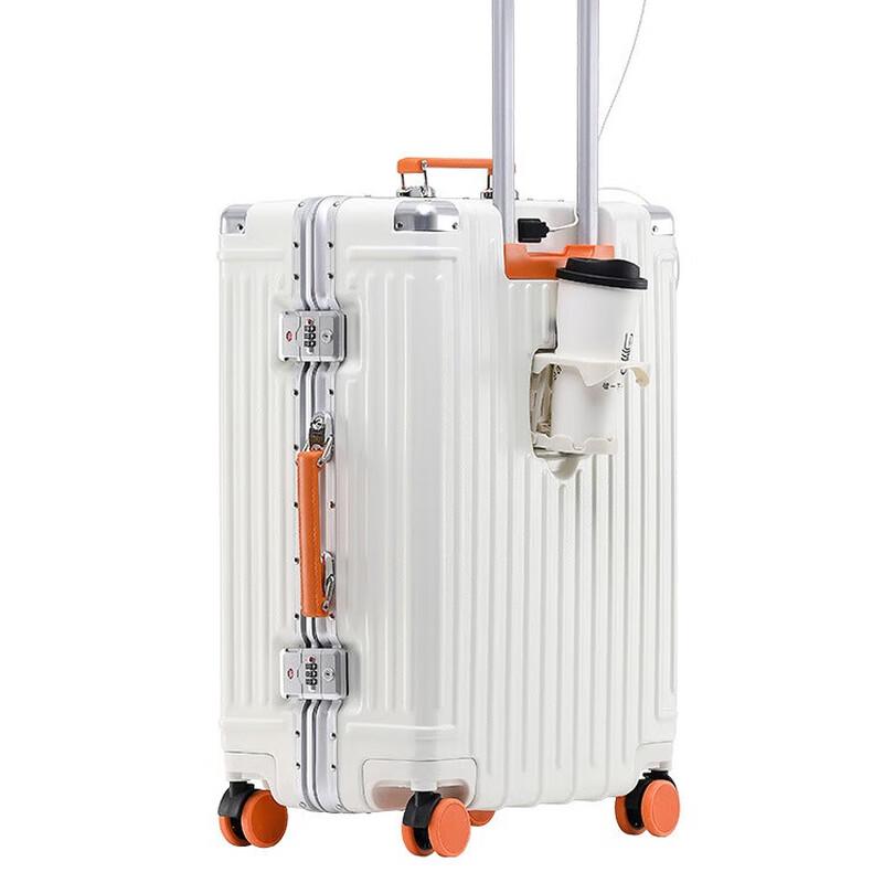 OEING Aluminum Frame Hardside Spinner Luggage 26 inch