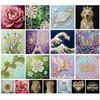 DIY Pearl Diamond Dots Paintings Picture Arts Craft With Frame Art Diamond Painting for Adults/Beginners Gift Home Decor 25x25cm