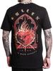 Sullen Herren Voll Herz Kurzarm Premium T-Shirt Tattoo Totenkopf Kunst Logo T-Shirt