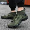 Bergstiefel Outdoor Freizeitschuhe Herren Camouflage Gummisohle Rutschfest Wanderschuhe, Atmungsaktive Outdoor Trainingsstiefel