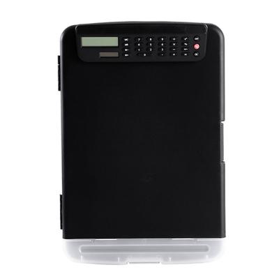 Clipboard with File Case and Calculator Portable Document Organiser Water Resistant File Storage Case for Office School