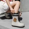 Rain shoes new water boots children's non-slip rain boots women's waterproof velvet water shoes short non-slip water boots women