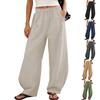 Women’s Loose Fit Wide Leg Pants with Elastic Waistband and Pockets Casual Lightweight Trousers for Daily Wear
