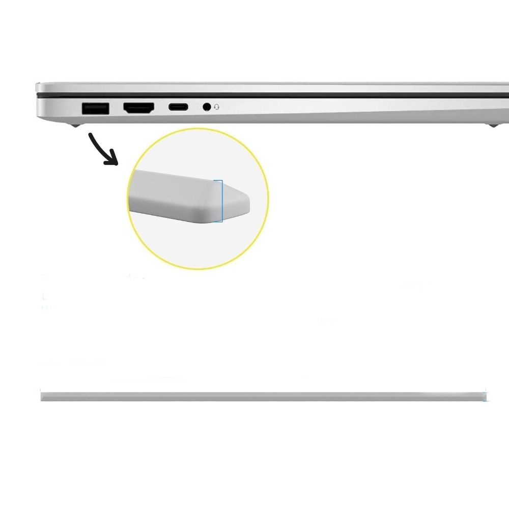 Strisce Piedini Gommini Antiscivolo Protezioni Gommate per Laptop per HP ENVY X360 15-DR Protezione Laptop