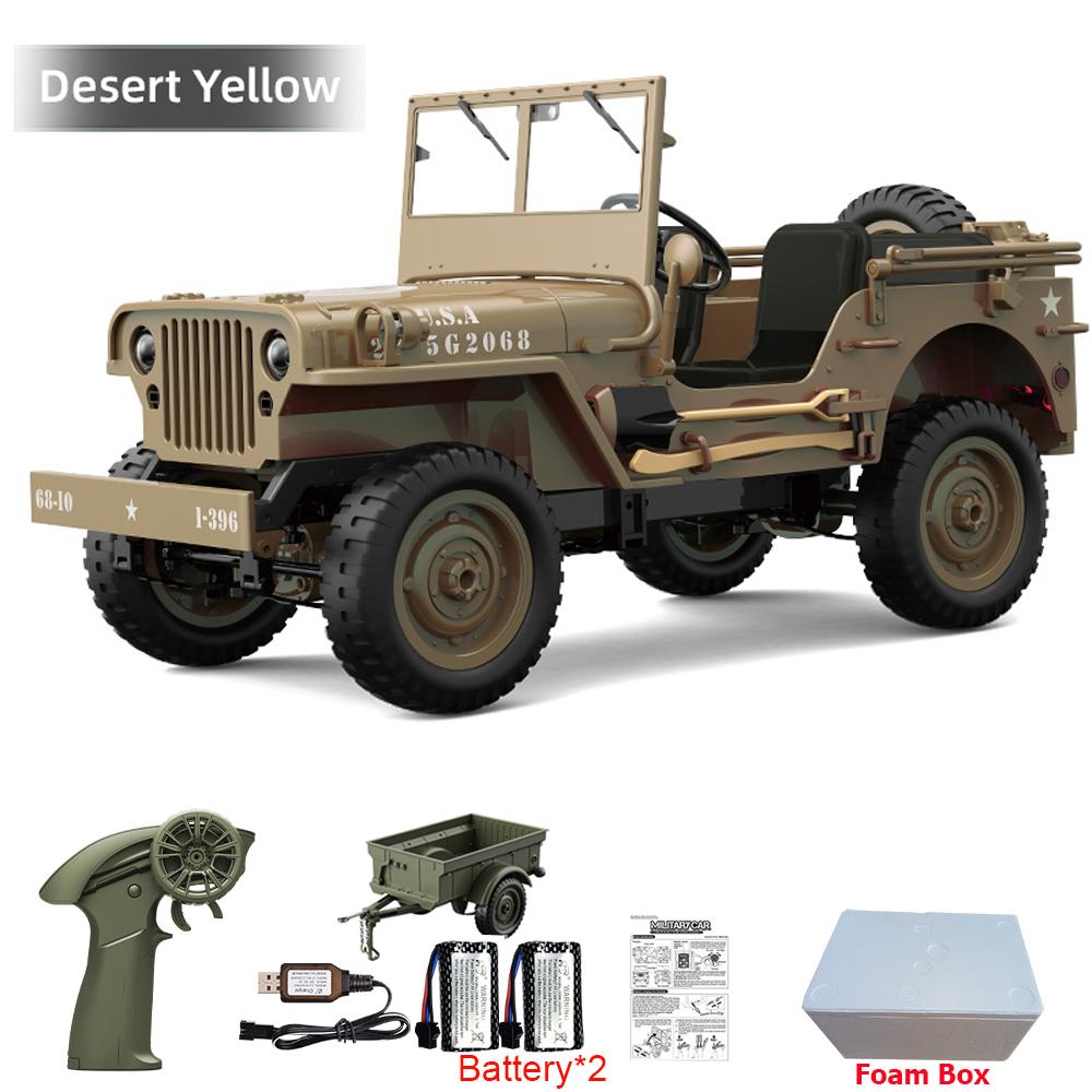 JJRC C8815 Auto RC 1/10 WILLYS 1941 4WD RTR RC Crawler Auto Telecomandata 2.4G Arrampicata Fuoristrada Camion RC Militare Giocattoli Regalo