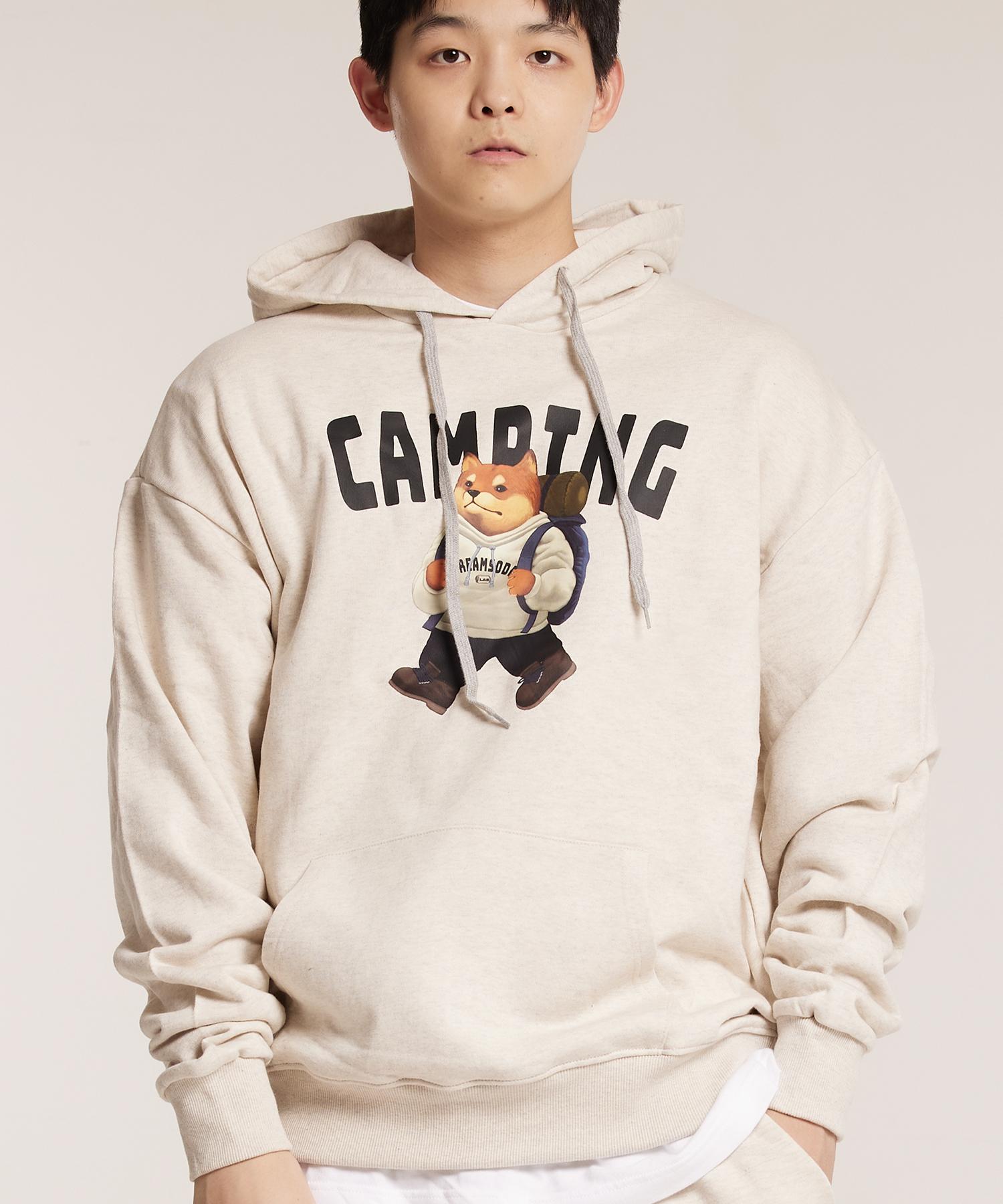 Cream Soda Lab Camping Club Hoodie Oatmeal Kimo L