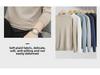 Men's Black Slim Fit Mid-Neck Knitted Sweater - Half Turtleneck for Autumn/Winter