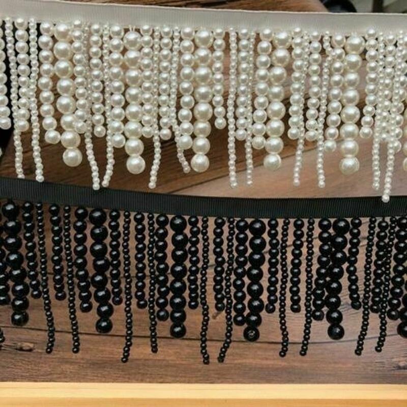DIY Pearl Tassel Accessories Dress Hanging Fringe Beard Fringe Fringe Fashion Clothing Lace Curtain Lighting Home Textile Tassel