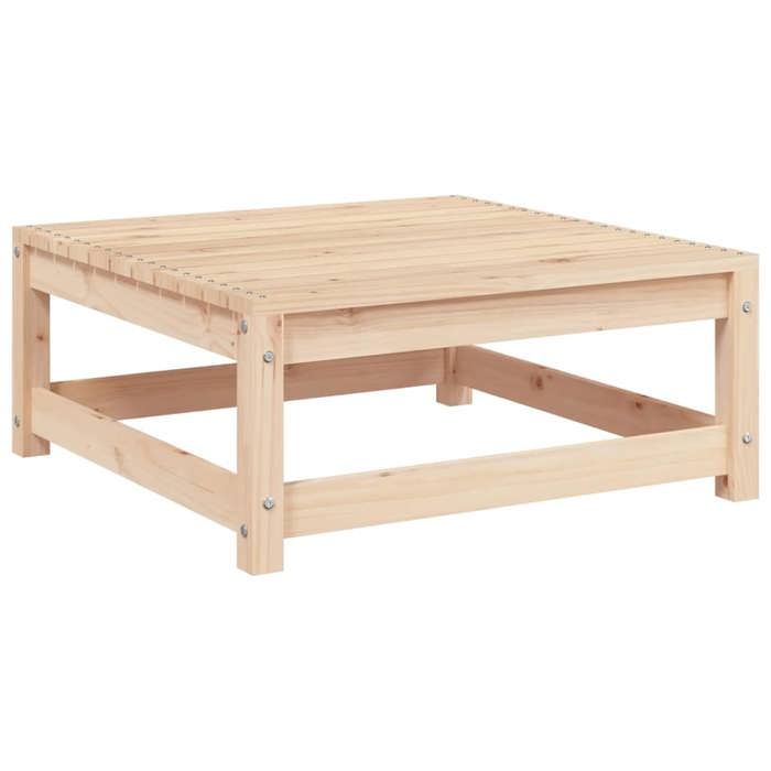 VidaXL Repose-pied de Jardin, Table Basse, Tabouret, Meuble de Terrasse Patio Arrière-cour Extérieur, 70x70x30 cm Bois de 837935