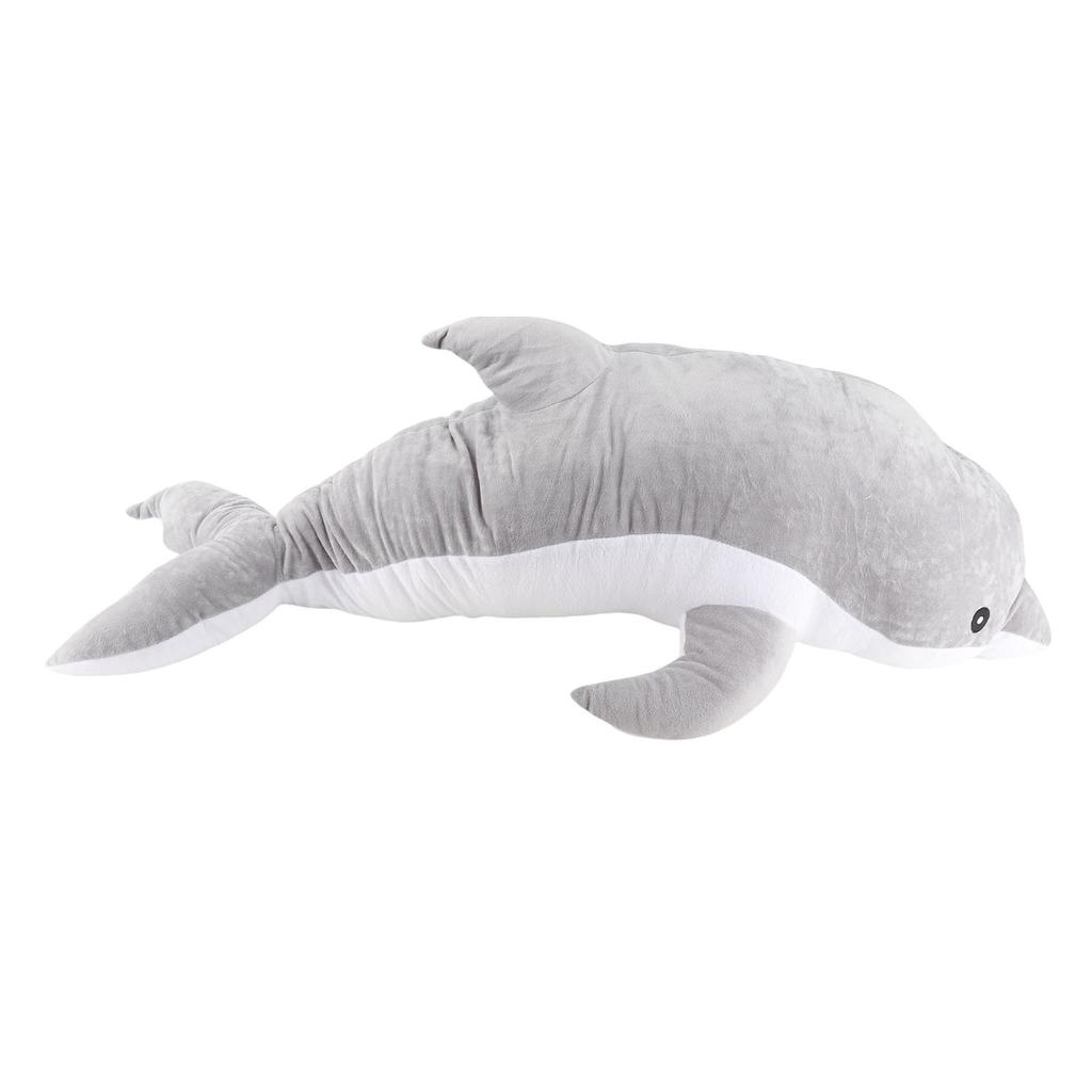 Soft Plush Toy Cute Large Dolphin Shape Comfortable Multifunction Portable Stuffed Plush Animal