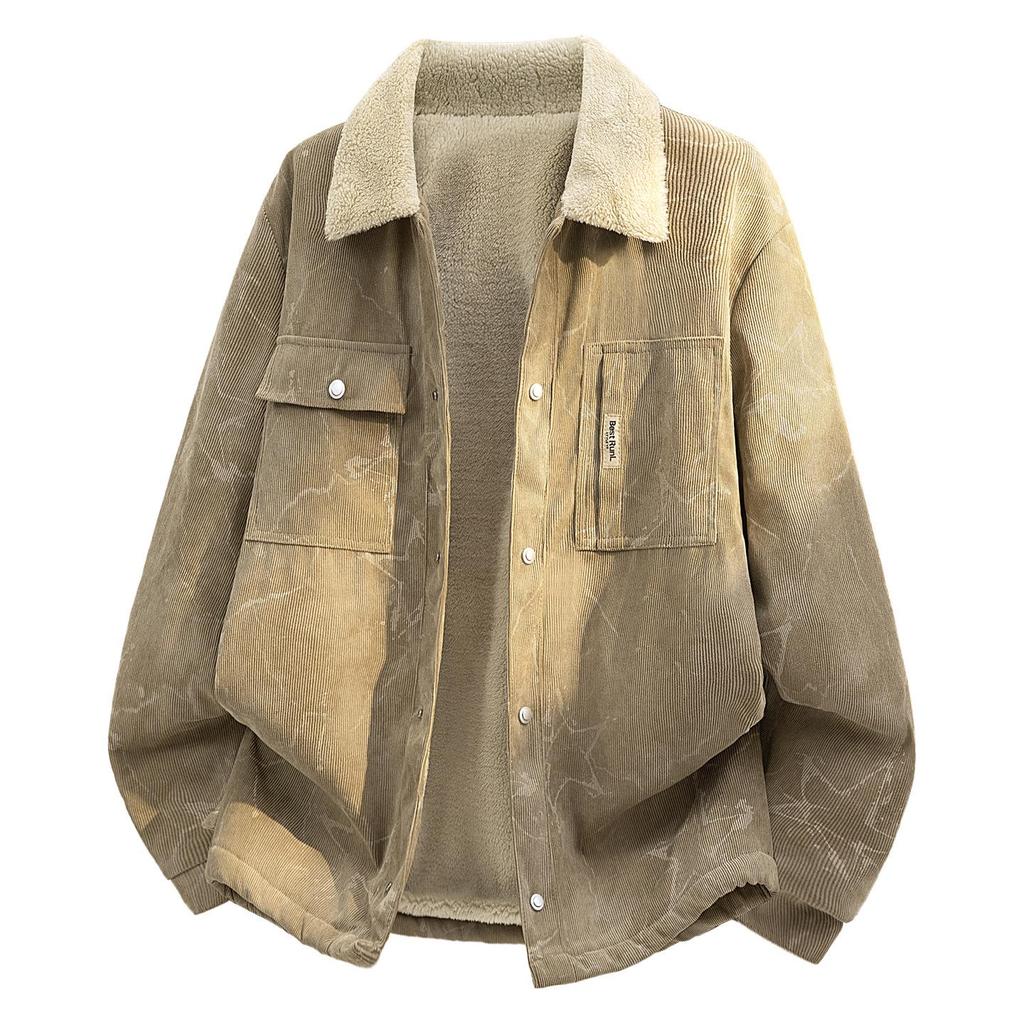 2026 Winter Men's Plus Velvet Jacket: Youthful, Stylish, Versatile, Japanese-Inspired Trend