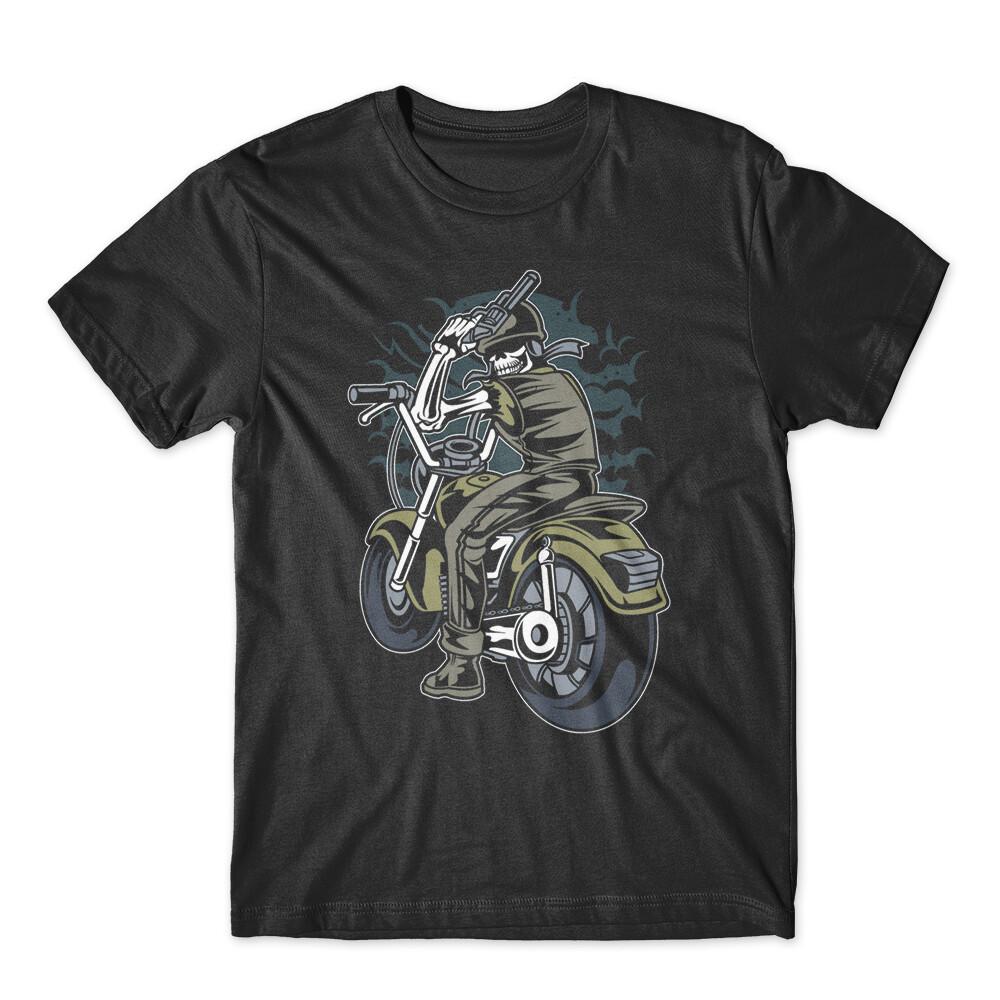 

Skull Rider T-Shirt 100% Cotton Premium Tee NEW M