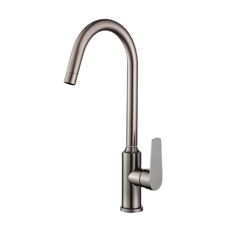 

TLXT Gunmetal Grey Tall Stainless Steel Kitchen Faucet