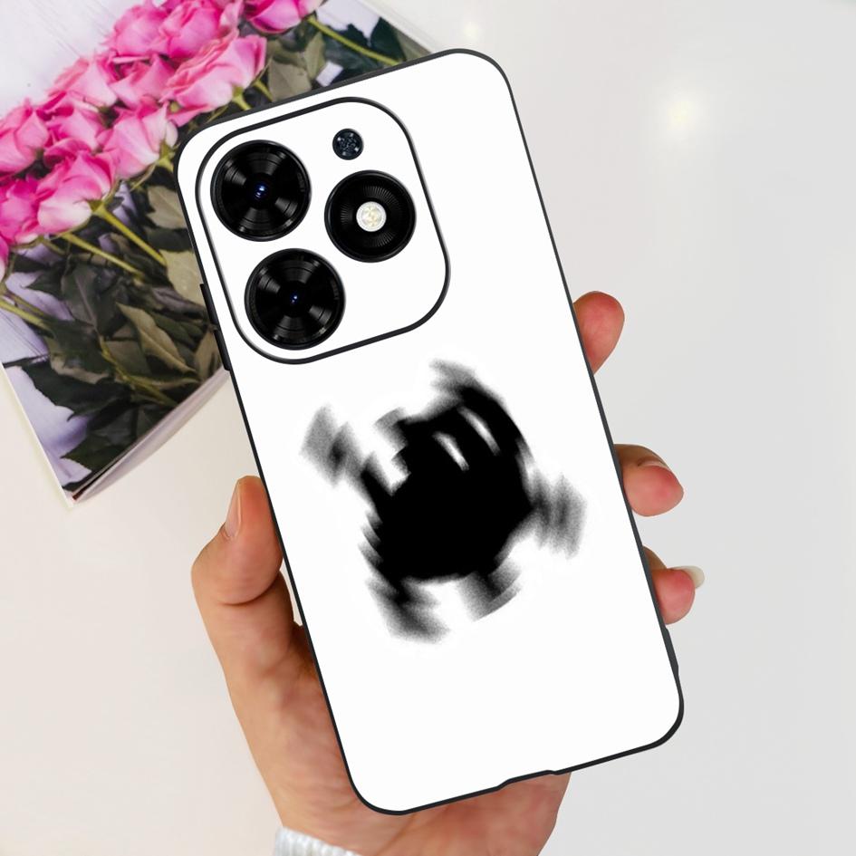 For Tecno Spark 20C Case Spark 20 Pro Cover Popular Flower Butterfly Clear Silicone Phone Cases For Tecno Spark 20 Spark20 Funda