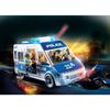 Playmobil - policejní dodávka se světelnými a zvukovými efekty - playmobil city action - 52 dílků