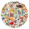 10/30/50pcs Vintage Spanish Aesthetics Cartoon Art Stickers Waterproof DIY Scrapbooking Laptop Diary Retro Sticker Packs