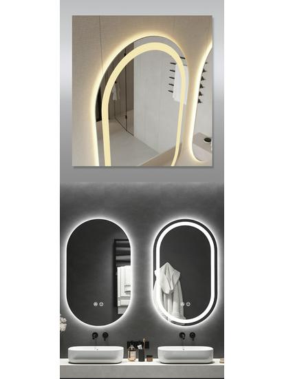 Oval LED Smart Vanity Mirror with Touch Screen